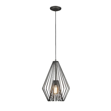 Z-Lite Quintus 1 Light Mini Pendant, Bronze 442MP12-BRZ